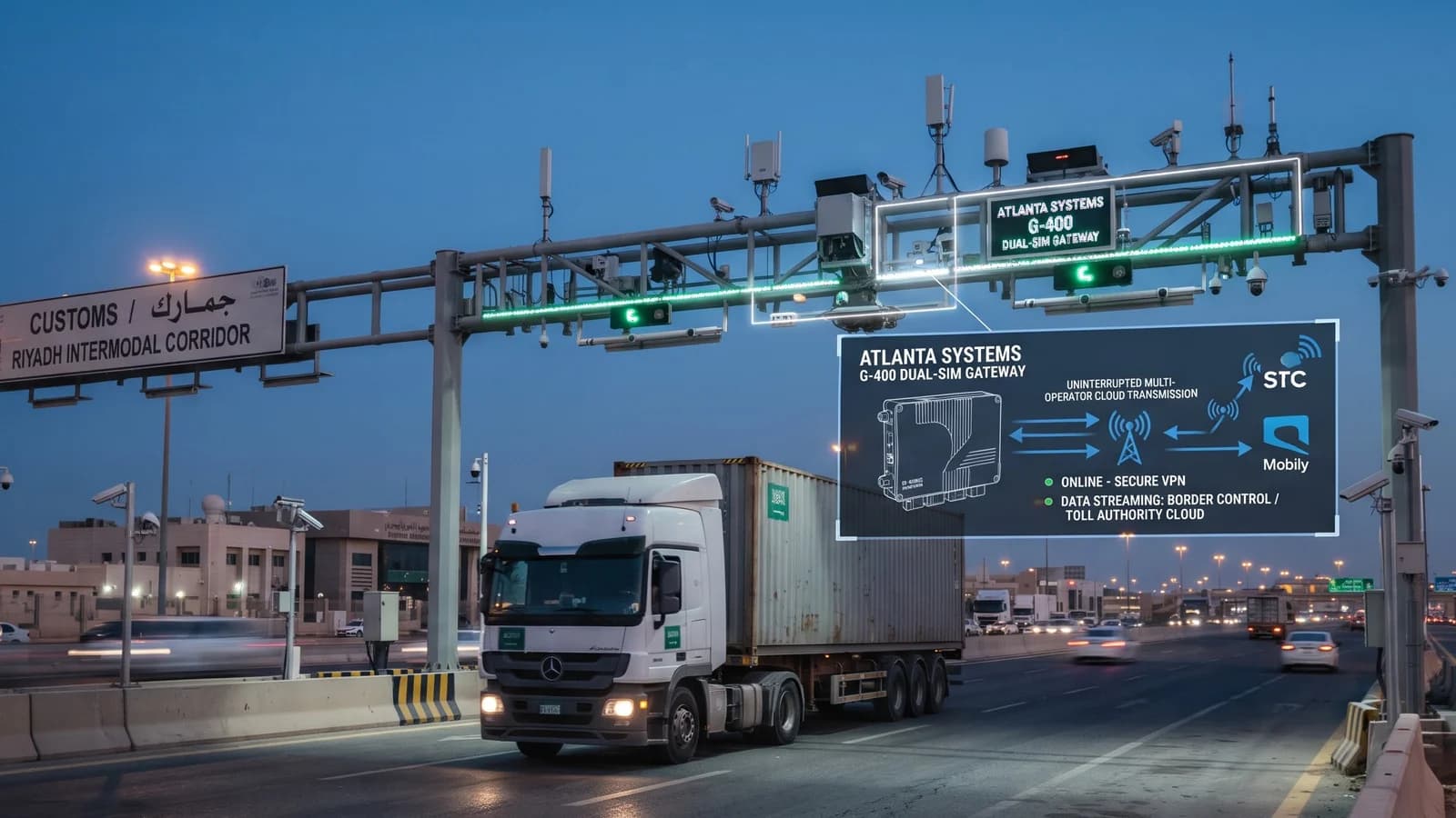 UAE RTA Gateways from Atlanta Systems Providing Live Telemetry Across Dubai, UAE